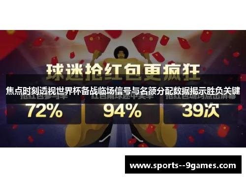 焦点时刻透视世界杯备战临场信号与名额分配数据揭示胜负关键